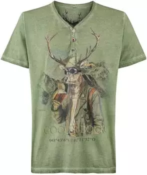 Stockerpoint Trachtenshirt Cooler Bock grün