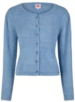 Spieth & Wensky Trachtenstrickjacke Hulla mit Glitzerknöpfe blau