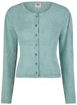Spieth & Wensky Trachtenstrickjacke Hulla mit Glitzerknöpfe türkis