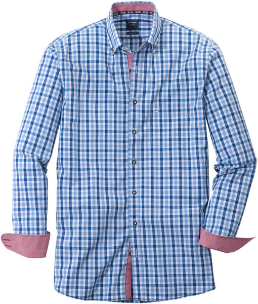 OLYMP Trachtenhemd, Modern Fit, Button-Down marine (49004-41)