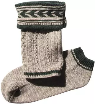 Stockerpoint Trachtensocken 36010 braun/tanne