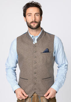 Stockerpoint Trachtenweste Lucio nuss/blau