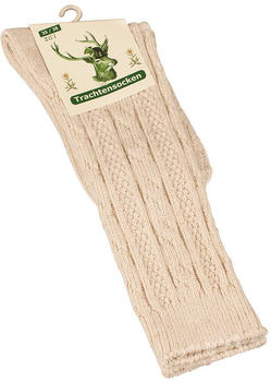 Cotton Prime Trachtensocken mit Zopfmuster (2080) beige