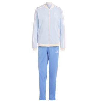 Adidas Essentials 3-Stripes Tracksuit Women blue fusion/clear pink/wonder quarz/blue dawn