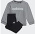 Adidas Kids Essentials Lineage Jogginganzug medium grey heather/white (HR5882)