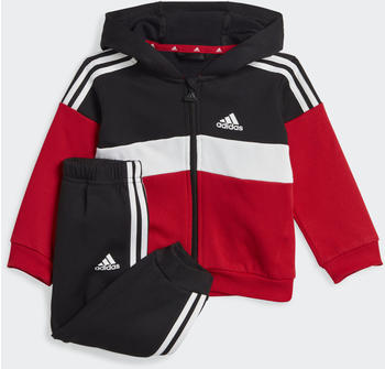 Adidas Kids Tiberio 3-Stripes Colorblock Kids Track Suit black/white/better scarlet (IJ6324)