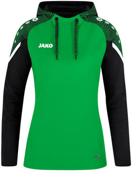 JAKO Damen-Kapuzensweat Performance (6722) soft green/schwarz