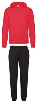 Fruit of the Loom Jogginganzug/ Jogginghose & Kapuzensweatshirt Schwarz/rot