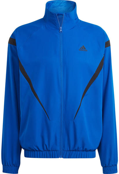 Adidas Man Sportswear Woven Non-Hooded Track Suit black/royal blue