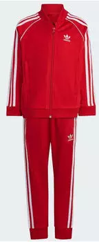 Adidas Kids Adicolor SST Track Suit (IX7625) better scarlet