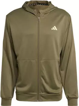 Adidas Essentials Train jacket ( IJ9613) olive strata/pulse lime