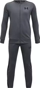 Under Armour UA Knit Tracksuit Youth (1363290) pitch grey/black