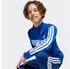 Adidas Tiberio 3-Streifen Tricot Trainingsanzug royal blau weiß glow blau