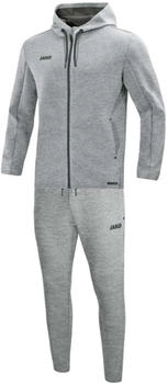 JAKO Jogginganzug Premium Basics mit Kapuze Damen (M9729-40) grau
