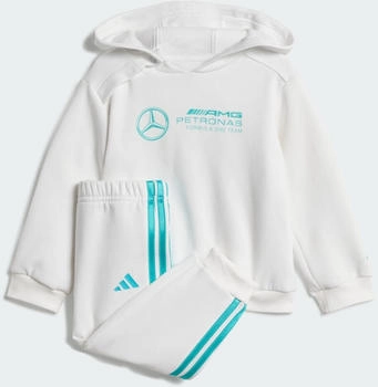 Adidas MERCEDES - AMG PETRONAS FORMULA ONE TEAM DNA BABY LONG SLEEVE JOGGINGANZUG White / Semi Mint Rush (JV5445)