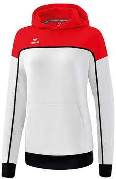 Erima Damen Kapuzensweat 'CHANGE by erima' weiß rot schwarz