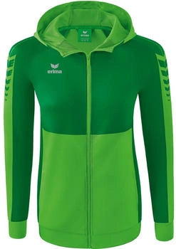 Erima Six Wings Trainingsjacke mit Kapuze Damen (1032219) grün