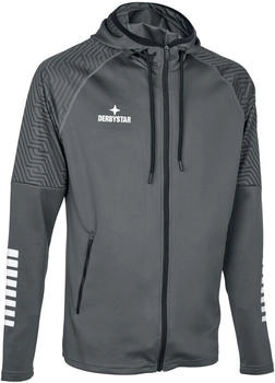 Derbystar Primo Kapuzenjacke grau weiß