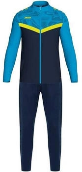 JAKO Iconic Sportanzug marine blau neongelb
