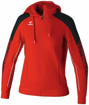 Erima EVO STAR Trainingsjacke Kapuze 1032432 rot schwarz