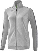 erima 2032215, erima Essential Team Tracktop Sweatjacke Damen hellgrau melange/slate