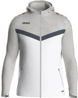 Jako 6824-016, Jako Kapuzenjacke Iconic - wei&szlig;/soft grey/anthra light - S