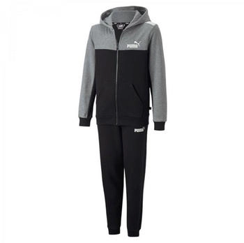 Puma Ess Block Hooded Suit FL B grau