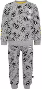 Hummel hmlMAYA AOP Baby-Trainingsanzug grau meliert