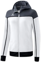 erima 1032316, erima Change Trainingsjacke mit Kapuze Damen wei&szlig;/slate grey/schwarz