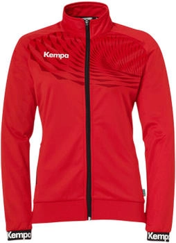 Kempa Wave Poly Jacke Damen rot schwarz