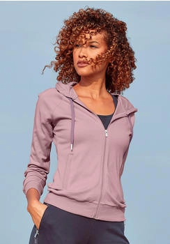 Lascana Active Trainingsjacke Logo Tape altrosa