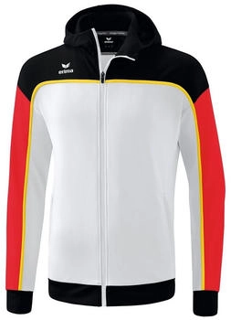 Erima Trainingsjacke Kapuze weiss schwarz