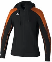 Erima Evo Star Trainingsjacke mit Kapuze Damen Schwarz