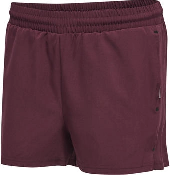 Hummel hmlMOVE GRID WOVEN Shorts Frau grape wine