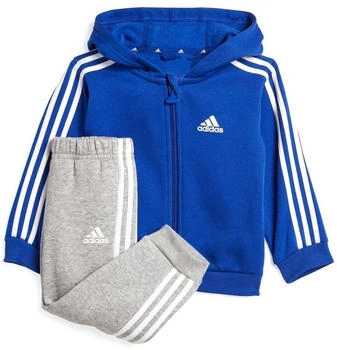 Adidas Essentials Full-Zip Hooded Jogginganzug IB4763 selubl weiß