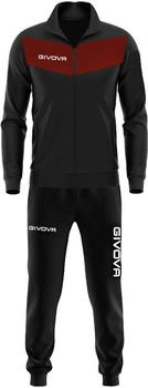 Givova Visa Trainingsanzug schwarz granat