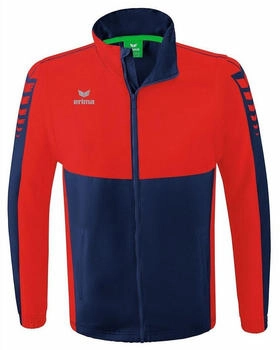 Erima Six Wings Jacke abnehmbaren Ärmeln new navy rot