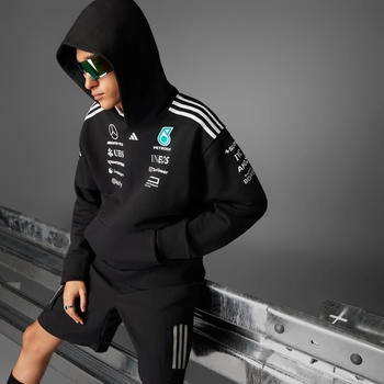 Adidas Mercedes - AMG Petronas Formula One Team Hoodie Black / White (JW5385)