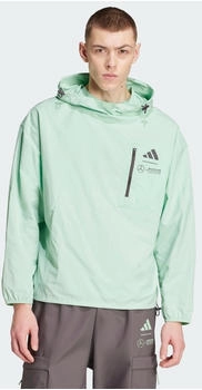 Adidas MERCEDES - AMG PETRONAS FORMULA ONE TEAM PREMIUM WOVEN WINDBREAKER Frozen Green / Grey Strata (JY3054)