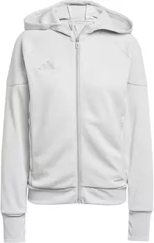 Adidas Tiro Kapuzenjacke grau schwarz