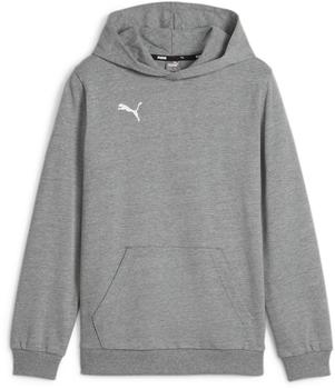 Puma teamGOAL Casuals Hoodie grau meliert puma wei&szlig;