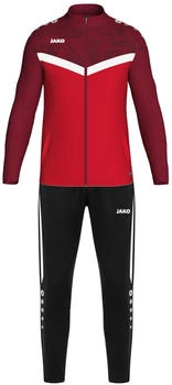 JAKO Kinder Polyesteranzug Iconic (M9124) rot/weinrot