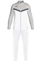 Jako M9124-016, Jako Polyesteranzug Iconic - wei&szlig;/soft grey/anthra light - L