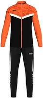 Jako M9124-807, Jako Polyesteranzug Iconic - schwarz/neonorange - L