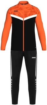 JAKO Herren Polyesteranzug Iconic (M9124) schwarz/neonorange