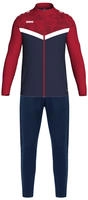Jako M9124-901, Jako Polyesteranzug Iconic - marine/chili rot - L blau