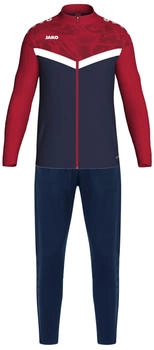 JAKO Herren Polyesteranzug Iconic (M9124) marine/chili rot