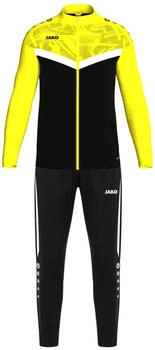 JAKO Herren Polyesteranzug Iconic (M9124) schwarz/soft yellow