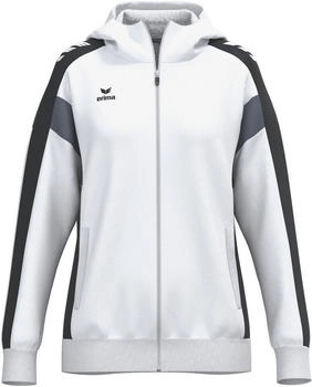 Erima Celebrate Trainingsjacke Kapuze weiß schwarz