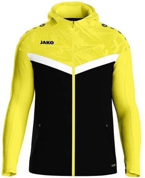 JAKO Kinder-Kapuzenjacke Iconic (6824) schwarz/soft yellow